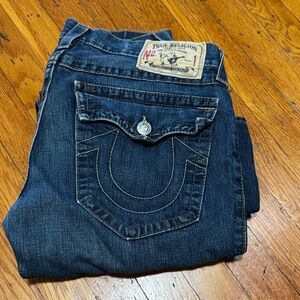 Men’s gently worn True Religion Blue Jeans